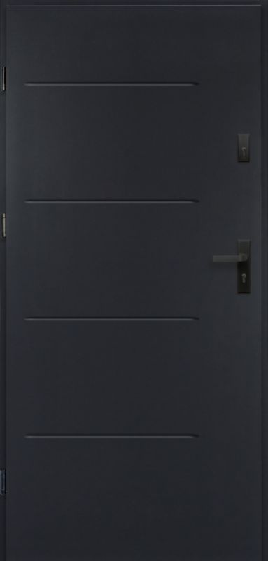 Drzwi zewnętrzne O.K. Doors Tytan 90 lewe antracyt