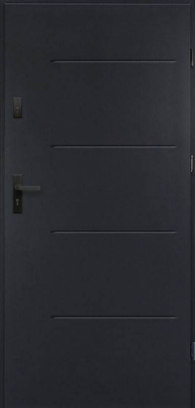 Drzwi zewnętrzne O.K. Doors Tytan 90 prawe antracyt
