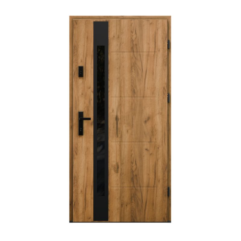 Drzwi zewnętrzne stalowe O.K.Doors Gordo 90 prawe grandsom