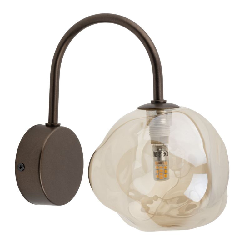 Kinkiet TK Lighting Lava 1 x G9 brązowy
