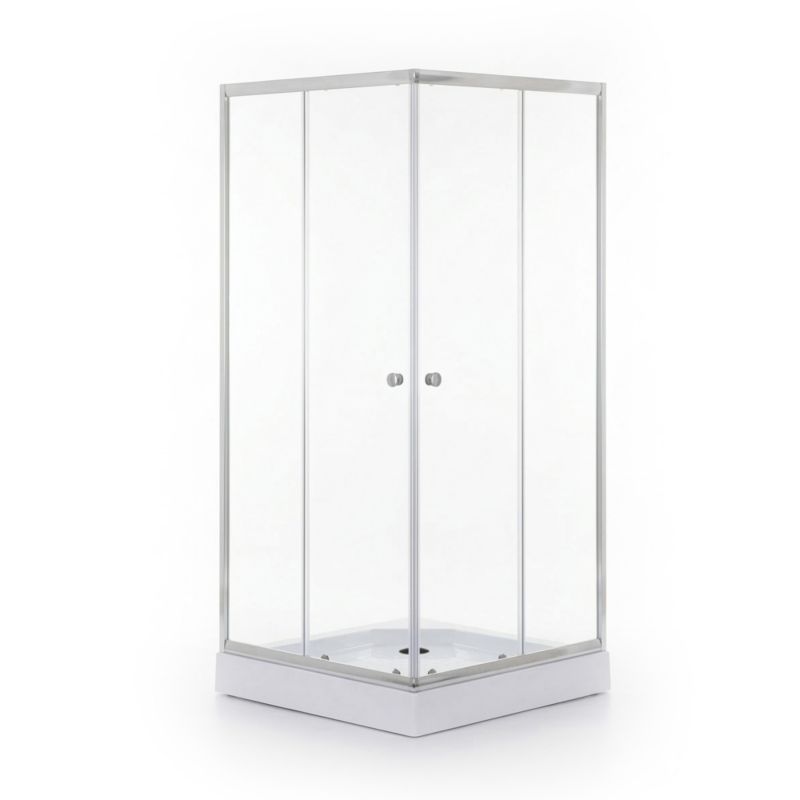 Kabina prysznicowa kwadratowa Breezz Alfa 80 x 80 cm chrom