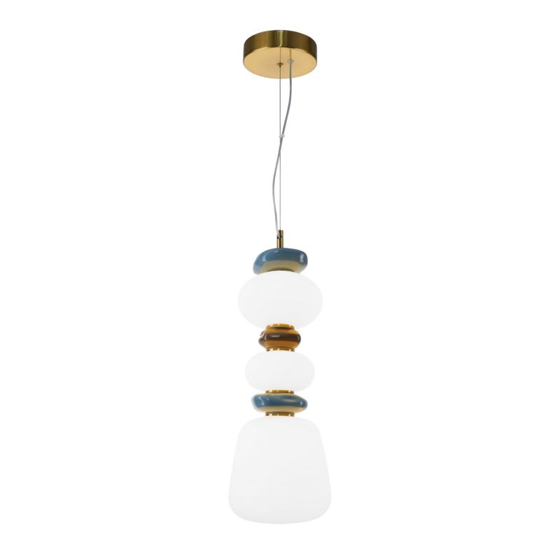 Lampa wisząca LED Italux Evans 15 W złota