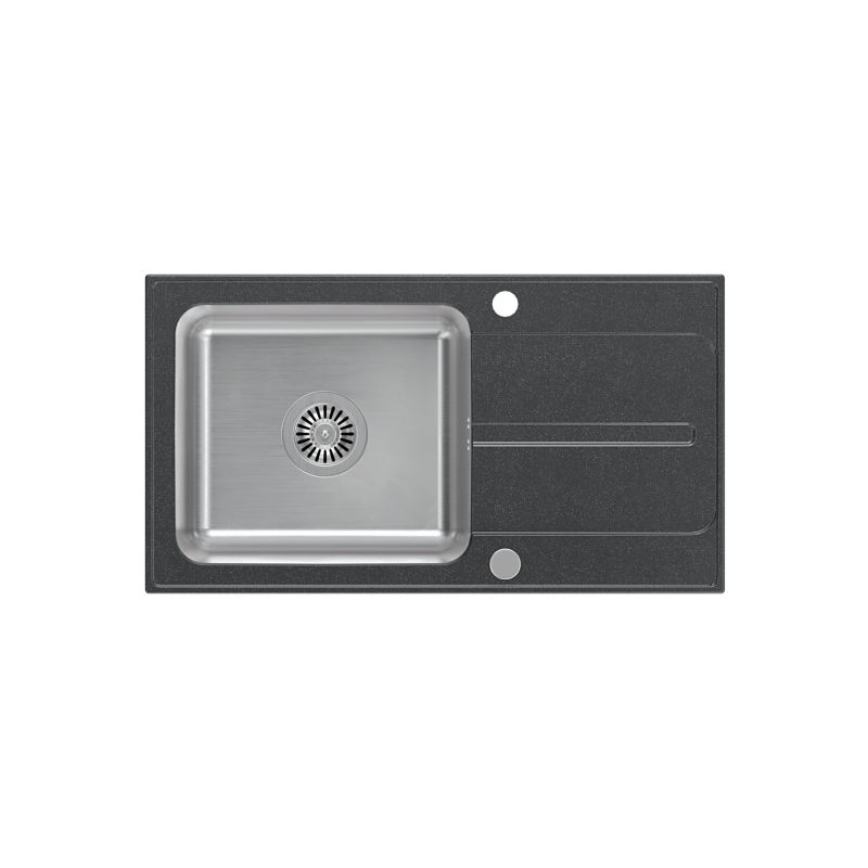 Zlewozmywak stalowy Quadron Libre 111 czarny