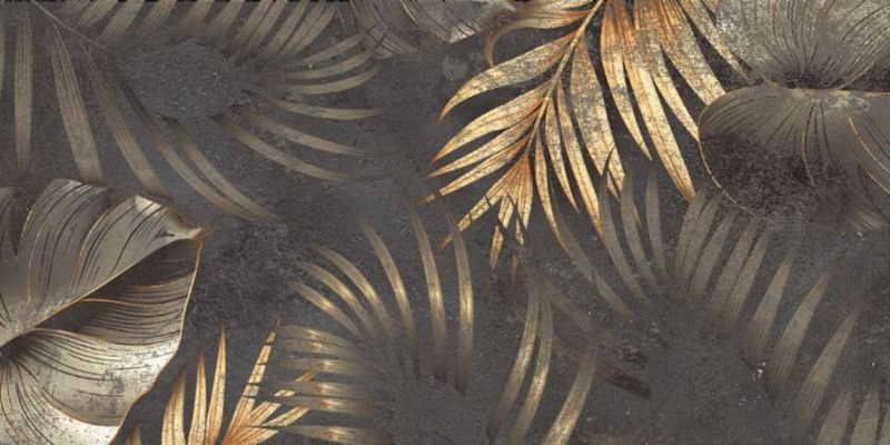 Gres mrozoodporny Bresin Ceramstic 60 x 120 cm leaves gold 1,44 m2