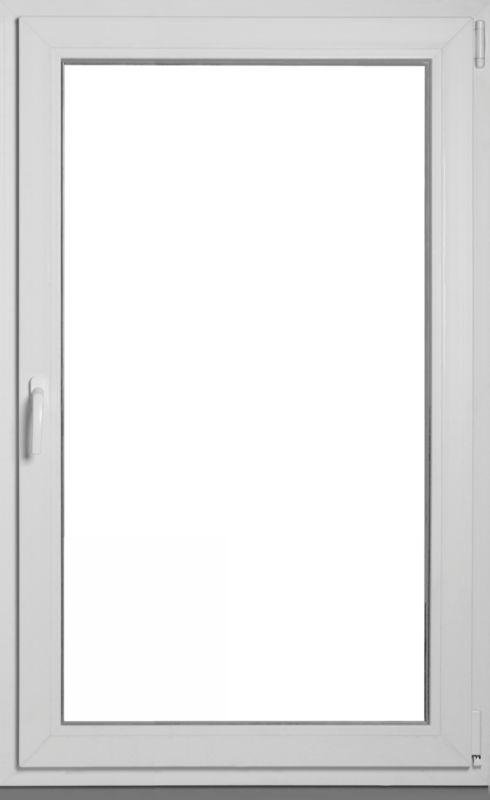 Okno PCV rozwierno-uchylne dwuszybowe 865 x 1435 mm prawe antracytowe / białe