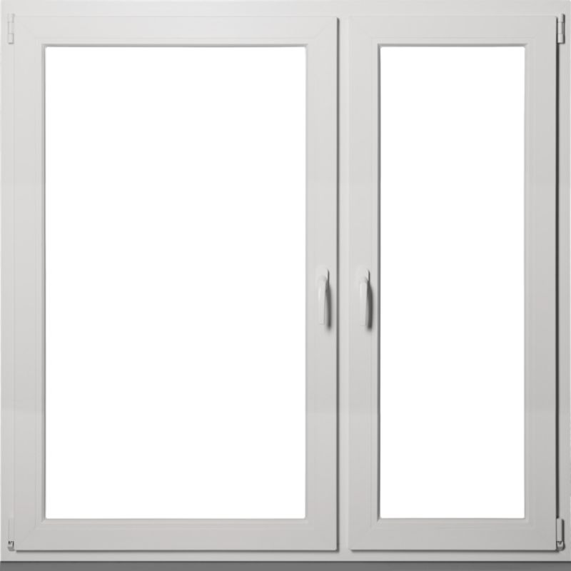 Okno PCV rozwierne + rozwierno-uchylne trzyszybowe 1465 x 1435 mm antracytowe / białe