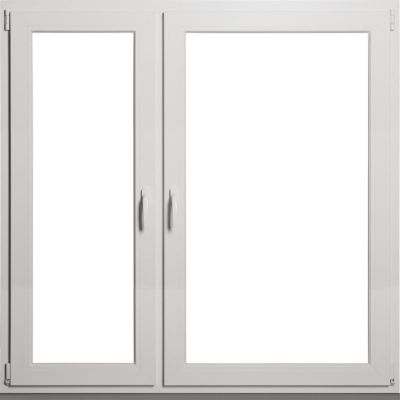 Okno PVC rozwierne + rozwierno-uchylne trzyszybowe 1465 x 1435 mm lewe białe