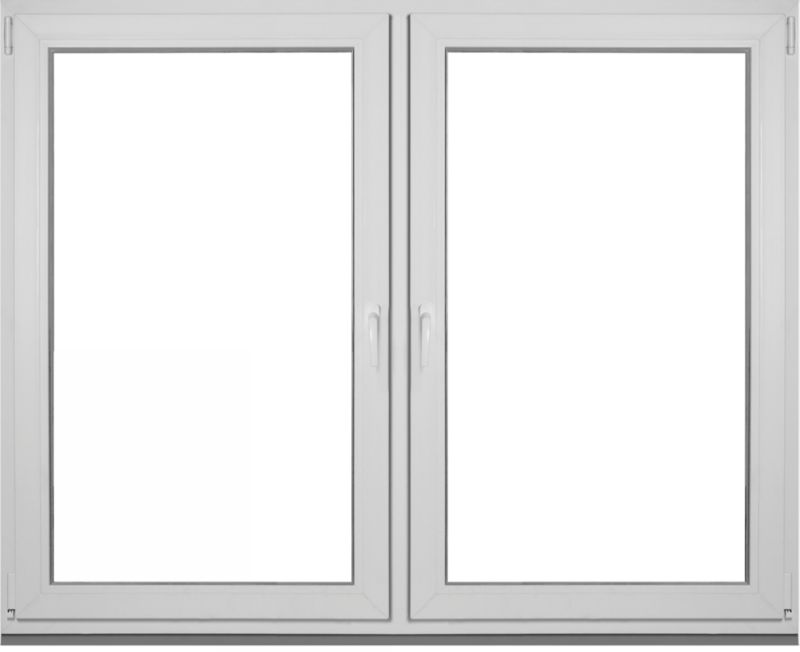 Okno PCV rozwierne + rozwierno-uchylne trzyszybowe 1765 x 1435 mm symetryczne antracytowe / białe