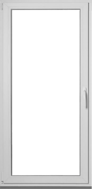 Okno PCV rozwierno-uchylne trzyszybowe 865 x 2095 mm lewe białe