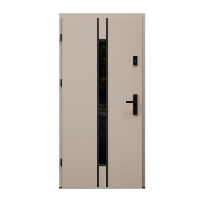 Drzwi zewnętrzne Radex Lantan 90 lewe Warm Grey