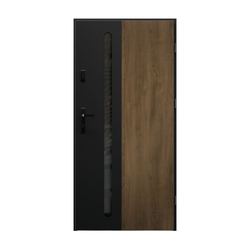 Drzwi zewnętrzne Radex Flores S68 90 prawe toffee