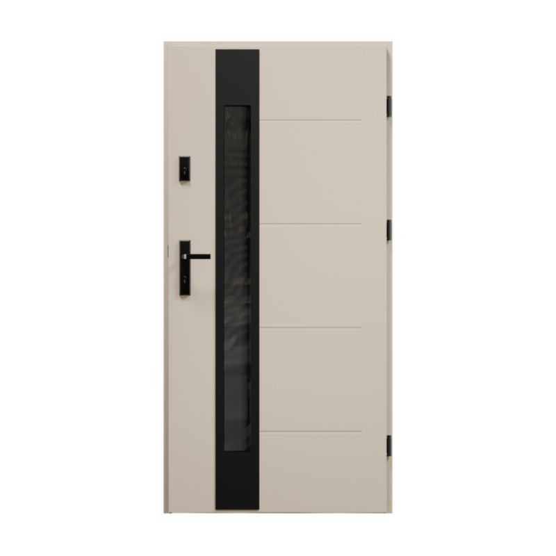 Drzwi zewnętrzne O.K.DOORS WEZUWIUSZ S68 90 prawe kashmir