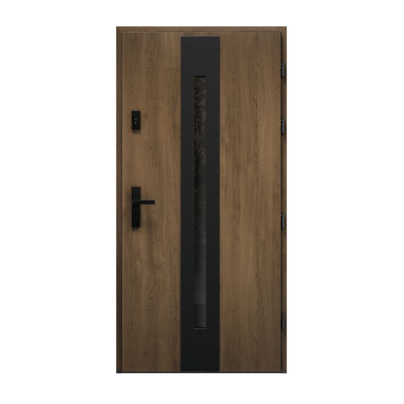 Drzwi zewnętrzne Radex Holm P90 90 prawe toffee