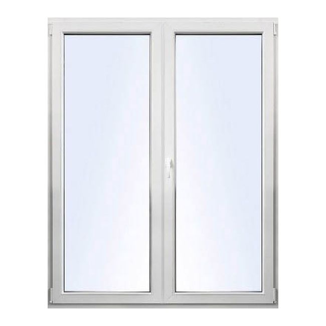 Okno PCV rozwierne + rozwierno-uchylne dwuszybowe 1765 x 2095 mm symetryczne antracytowe
