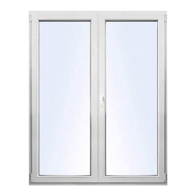 Okno PCV rozwierne + rozwierno-uchylne trzyszybowe 1765 x 2095 mm symetryczne antracytowe