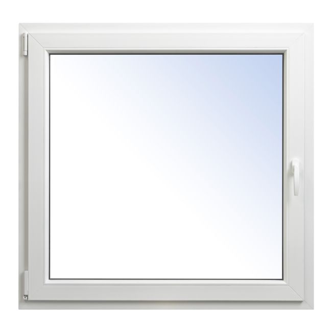 Okno PCV rozwierno-uchylne dwuszybowe Rehau 1065 x 1035 mm lewe białe
