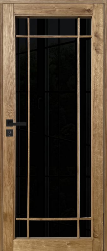 Drzwi przesuwne z przeszkleniem Windoor Veroli 70 - 2C dąb naturalny