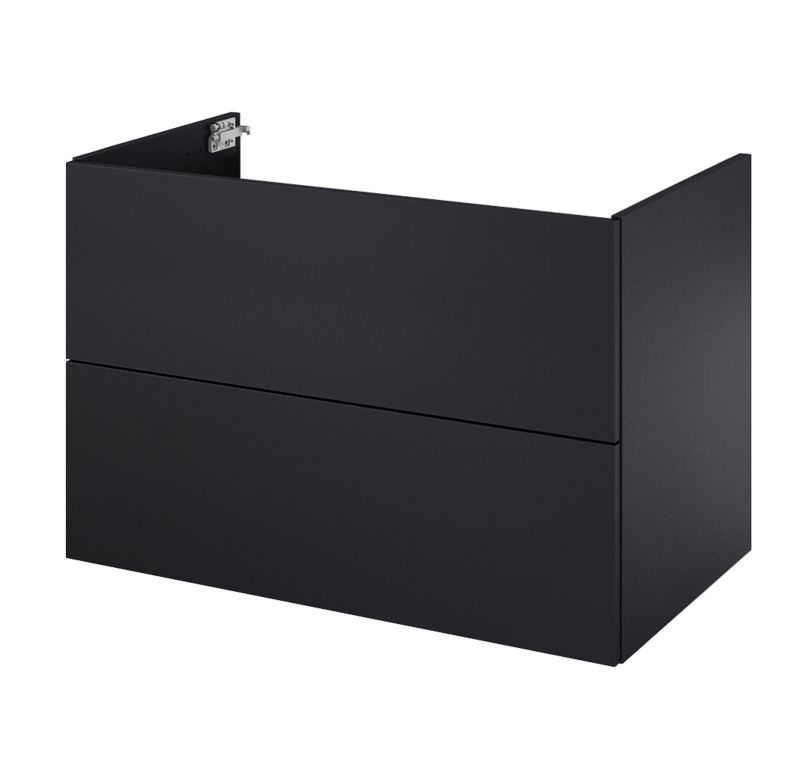 Szafka pod umywalkę Roca Style 80 cm wisząca czarny mat
