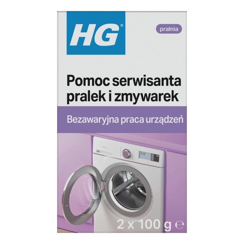 Środek czyszczący Hg Pomoc serwisanta pralek i zmywarek 200 g